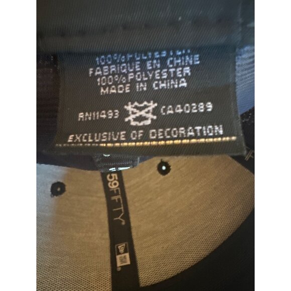 Frisco Roughriders Fitted Cap 7 3/8 Dark Blue Baseball Logo Embroidery - Picture 9 of 9